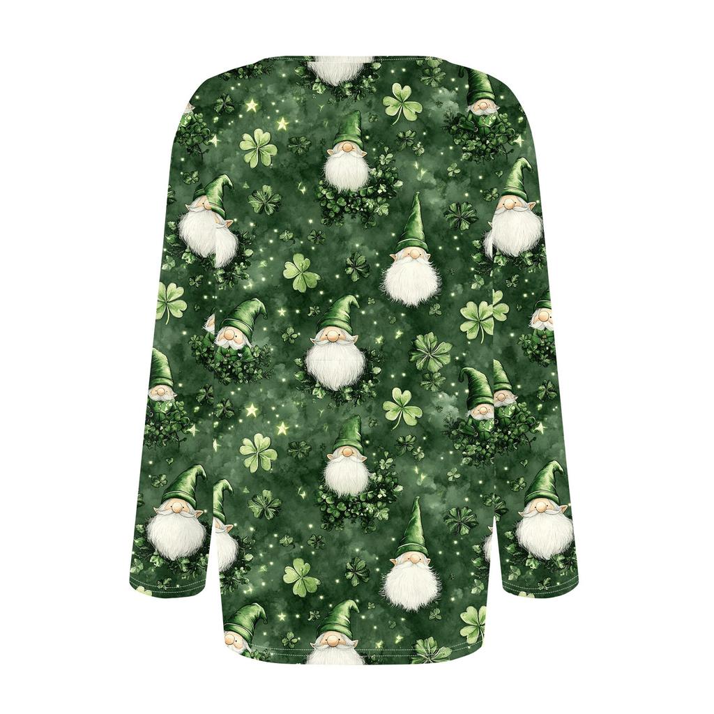 Женский свободный повседневный топ с круглым вырезом и длинными рукавами, модный топ