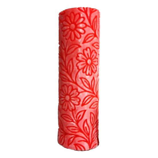1Pc/1 Set Polymer Clay Flower Texture Roller Pottery Clay Modeling Patterned Roller DIY Household Ceramic Slab Clay Tile Textured Embossing Tools
