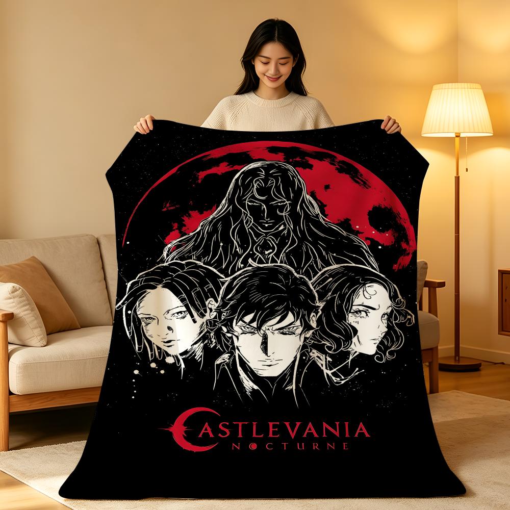 Игровое одеяло C-Castlevania, короткий плюш высокой плотности, мягкое, приятное для кожи, для дивана, для сна, в комнате с кондиционером