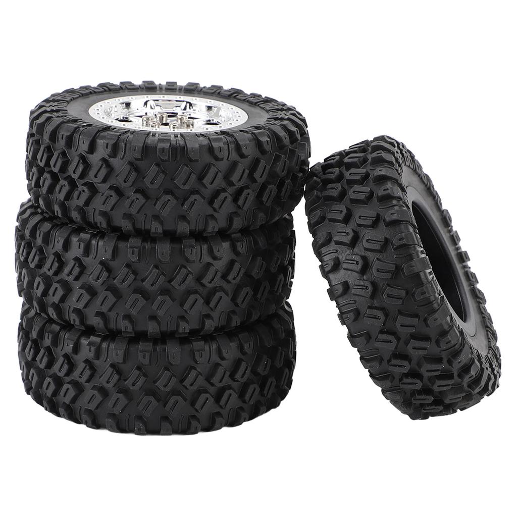 RC Car Tires Rubber Sturdy Remote Control Pickup Truck Wheel Tires Replacement for MN82