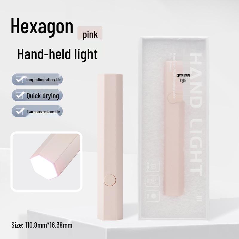 Nail Salon Quick-Dry Handheld UV Lamp: Fast-Curing, Non-Darkening Light for Wearable Nails