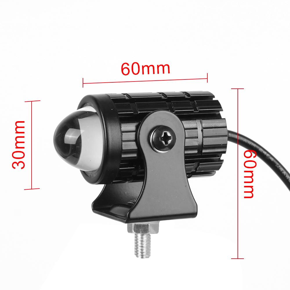 Auxiliary Spotlight Lamp Scooter Dual Color Driving for Cafe Racer Light Universal Motorcycle LED Headlight Lens Projector ATV Motorcycle Accessories