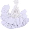 Price Tags With String Attached, 100pcs White Smooth Surface Marking Merchandise Strung Tags Writable Label Hang Tags For Pricing Gift Jewelry Clothin