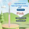 Durable Stainless Steel Teaching Pointer Telescopic Rod Finger Design Teaching Stick Classroom Finger Teachers