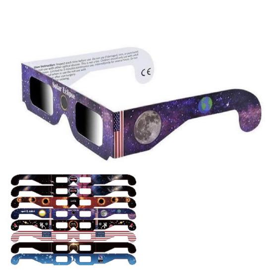 Professional Sun Glasses Solar Eclipse Glasses UV IR Filter Sun Glasses Adults Safe Shades for Direct Sun Viewing