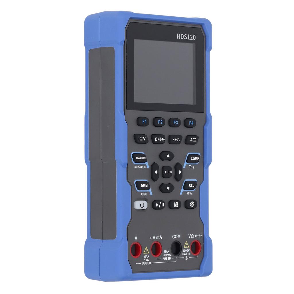 2 In 1 Oscilloscope Multimeter High Accuracy 1MHz Analog Bandwidth 2.8in LCD 1000V DC Voltage