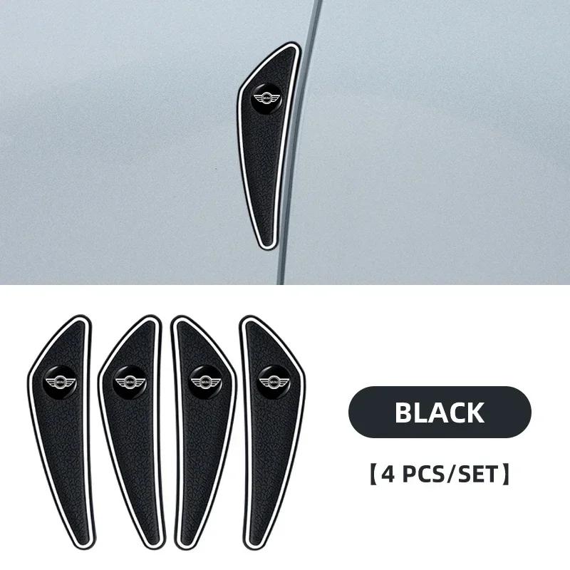 JRNQ3 4pcs Car Logo Bumper Anti-Collision Strip For MINI Cooper One R50 R52 R54 R53 R56 Countryman R60 F55 F56 JCW Accessories