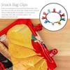 10 Pcs Folder Clip Magnets Office Snacks Bag Clips Magnetic Clothespin Clamps Food Little Paper