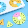 Kids Fraction Puzzle Math Manipulatives Elementary Students Fraction Learning Teaching Aid Educational Fraction Circles Toy