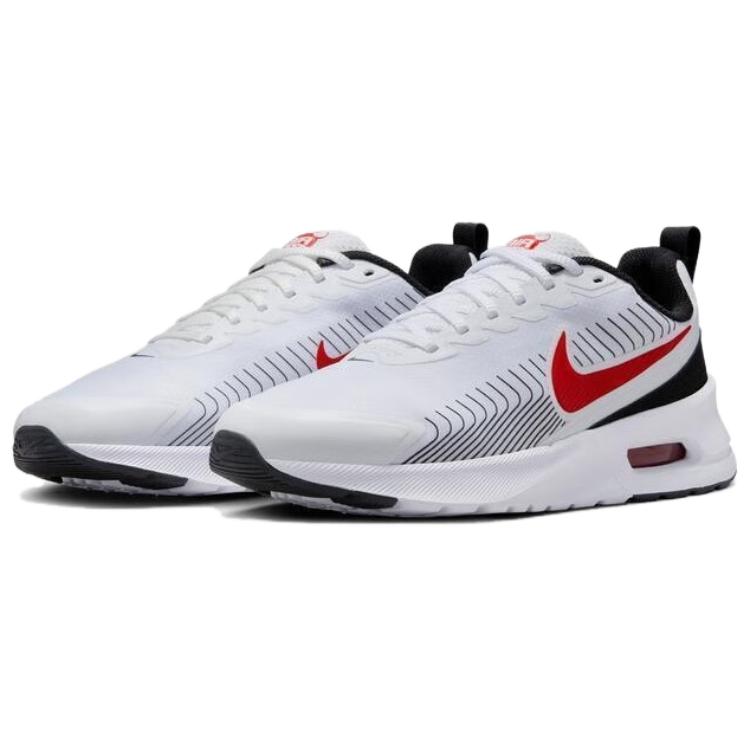 Nike Air Max Nuaxis белые черные университетские красные мужские кроссовки FD4329-104