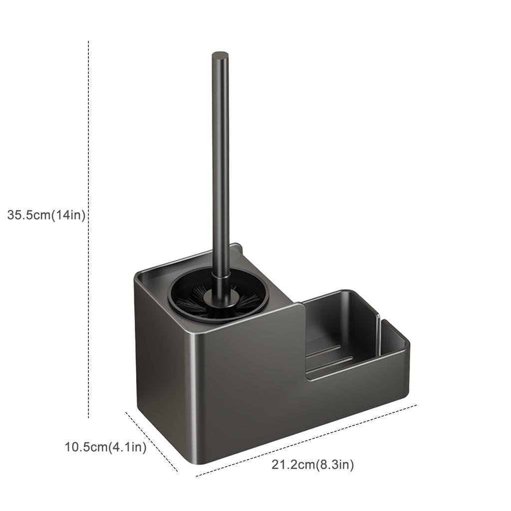 1 шт., щетка для унитаза, держатель для унитаза, аксессуары для ванной комнаты, креативный настенный держатель из алюминиевого сплава, щетка для унитаза, набор держателей для щетки для унитаза