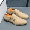 FashionMen's Suede Leather Casual Shoes Business Oxford Shoes Men's Loafers Handmade Business Dress Moccasin Dress Shoes  Big Size 46