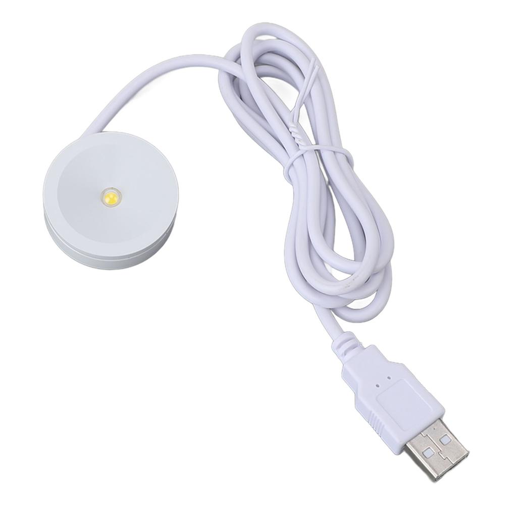 2 Sets Mini Spotlight 5V 1W USB LED Round Eye Caring with 4.3ft Wire Jewelry Display Lighting Fixture for Showcase