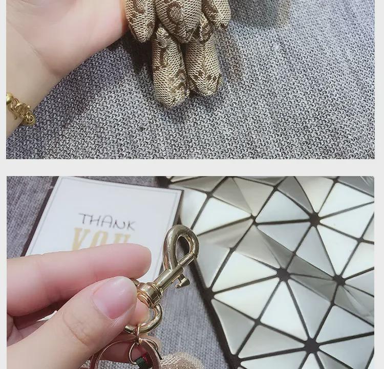 Милый корейский мультяшный брелок в виде медведя - стильный аксессуар для пар