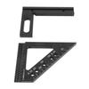 3D Multi Angle Measuring Ruler 45 90 Degree Aluminum Alloy Woodworking Square Protractor Miter Trian