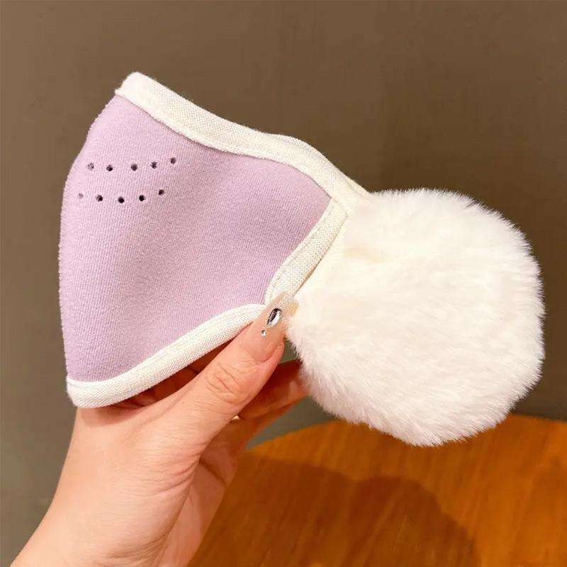 Ветрозащитная зимняя маска-ушанка для девочек — теплая, плотная, защита от езды на велосипеде на открытом воздухе для учеников начальной школы