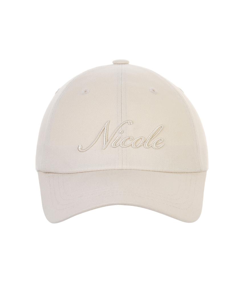 Кепка с надписью Nigaennikol Nicole_Бежевый
