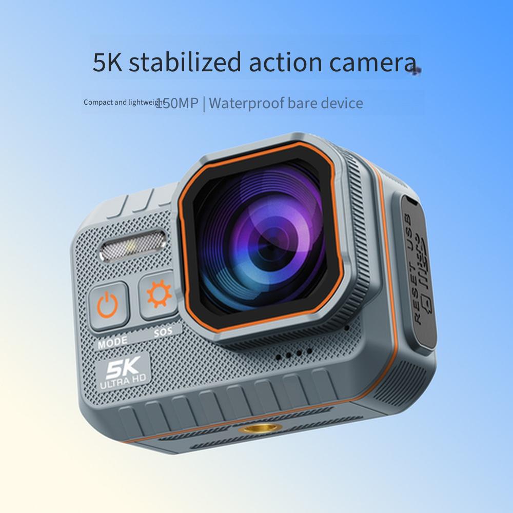 5K Action Camera, First Person View Cam for Motorcycle & Cycling, Anti-shake Sports Action Camera