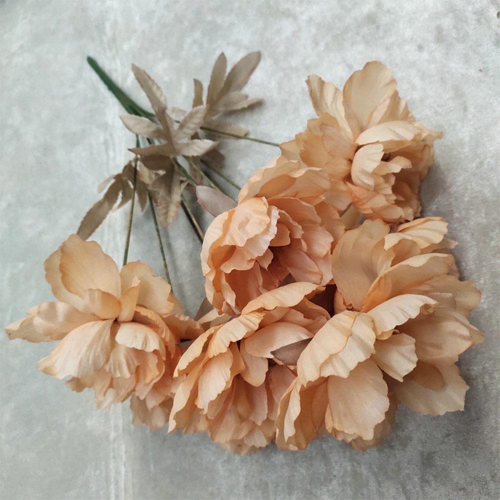 9 Голов Реалистичные Цветы Многоцветный Симуляция Цветочный Букет Домашний Декор