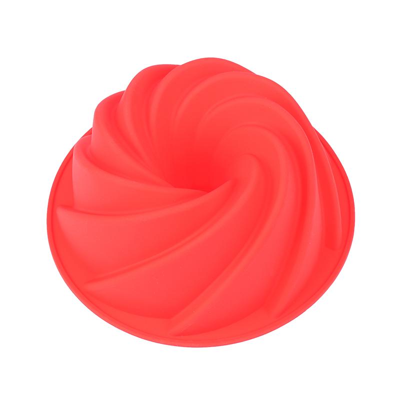 1Pc 3D Large Spiral Shape Silicone Cake Pan Mould Diy Pastry Shop Bakeware Mold Baking Tools Cyclone Shape Cake Mould