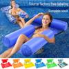 Inflatable Water Hammock Recliner with Cloth Cover and Three-Tube Float