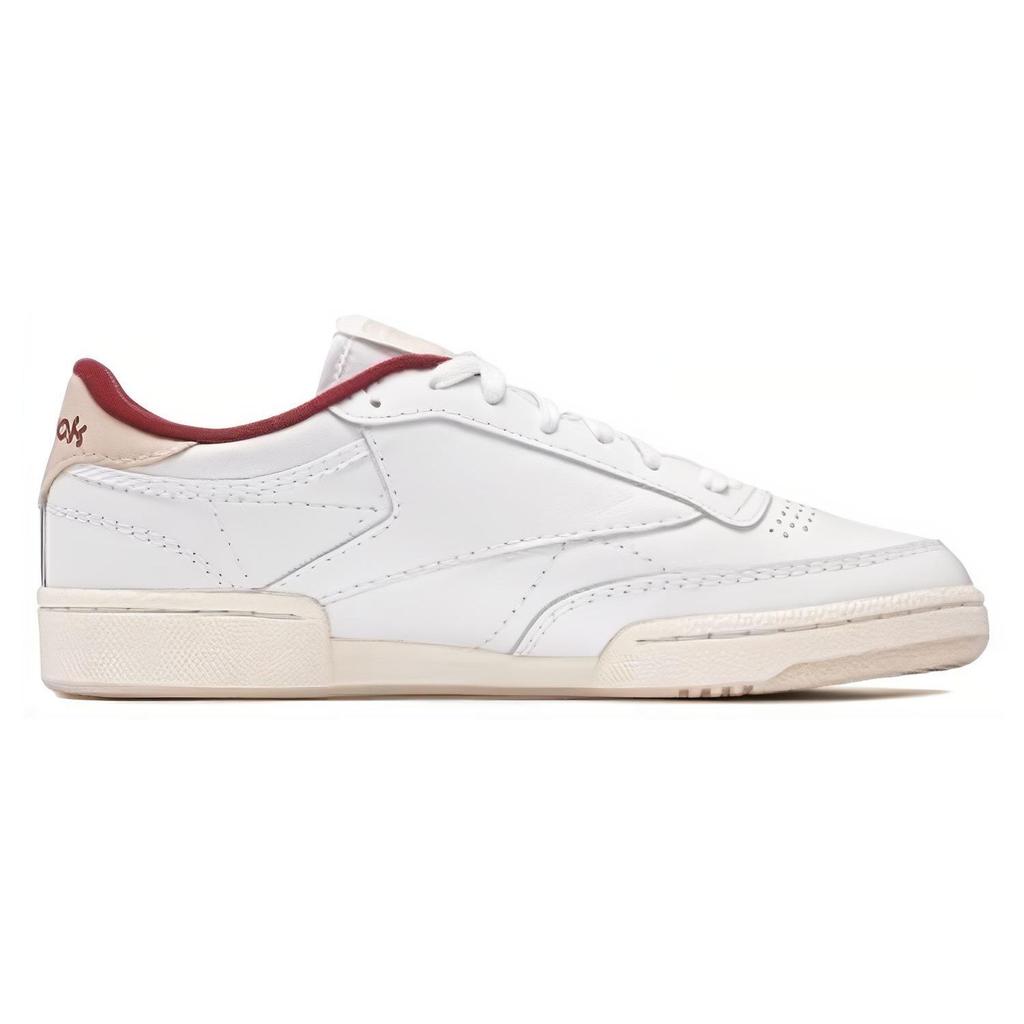 Reebok Кроссовки унисекс Club C 85 White Classic Maroon Stucco 100032972