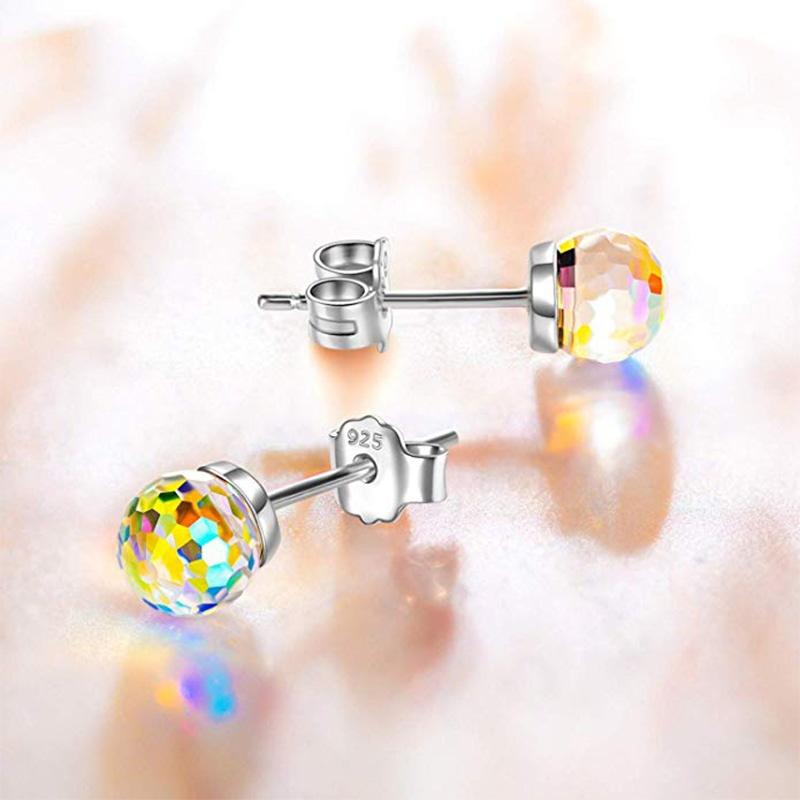 Colorful Crystal Rhinestone Ball Earrings