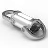 Rechargeable LED Flashlight High Brightness 3 Lighting Modes Waterproof Compact Portable Keychain Flashlight Mini Torch