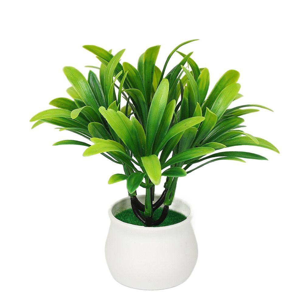 Зеленые реалистичные растения в горшках Алоэ Трава Искусственная трава Подарочные горшки Искусственные растения Бонсай