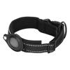 Reflective Dog Collar Adjustable Heavy Duty Neoprene Padded Pet Collar with Airtag Bracket for Medium Large Dogs38‑45cm