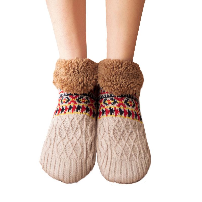 1Pair Non-slip Thick Soft Warm Women Winter Floor Socks Socks Sleep Socks Carpet Socks