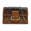[Б/У] Кошелек-клатч Dauphine на цепочке 'Коричневый холст Monogram Reverse' - Очень хорошее состояние #1KSLGQR