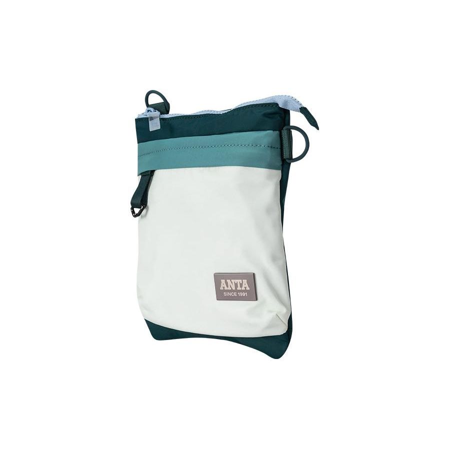 Anta Lifestyle Series Trend Culture Casual Fabric Shoulder Crossbody Bag Unisex Bags Palm-Green Gray-Green 192428121-2