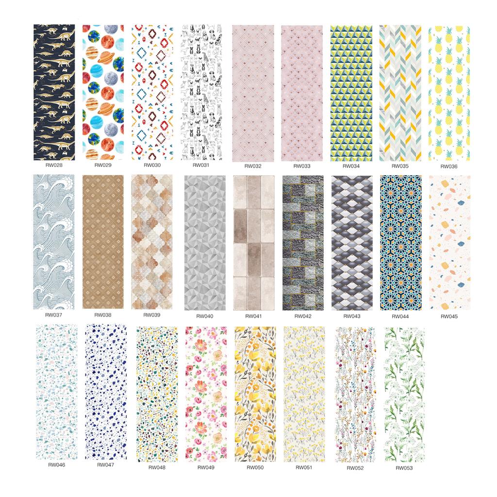 Съемные самоклеящиеся обои для гостиной и спальни (45 см * 300 см Терраццо с акварельными цветами