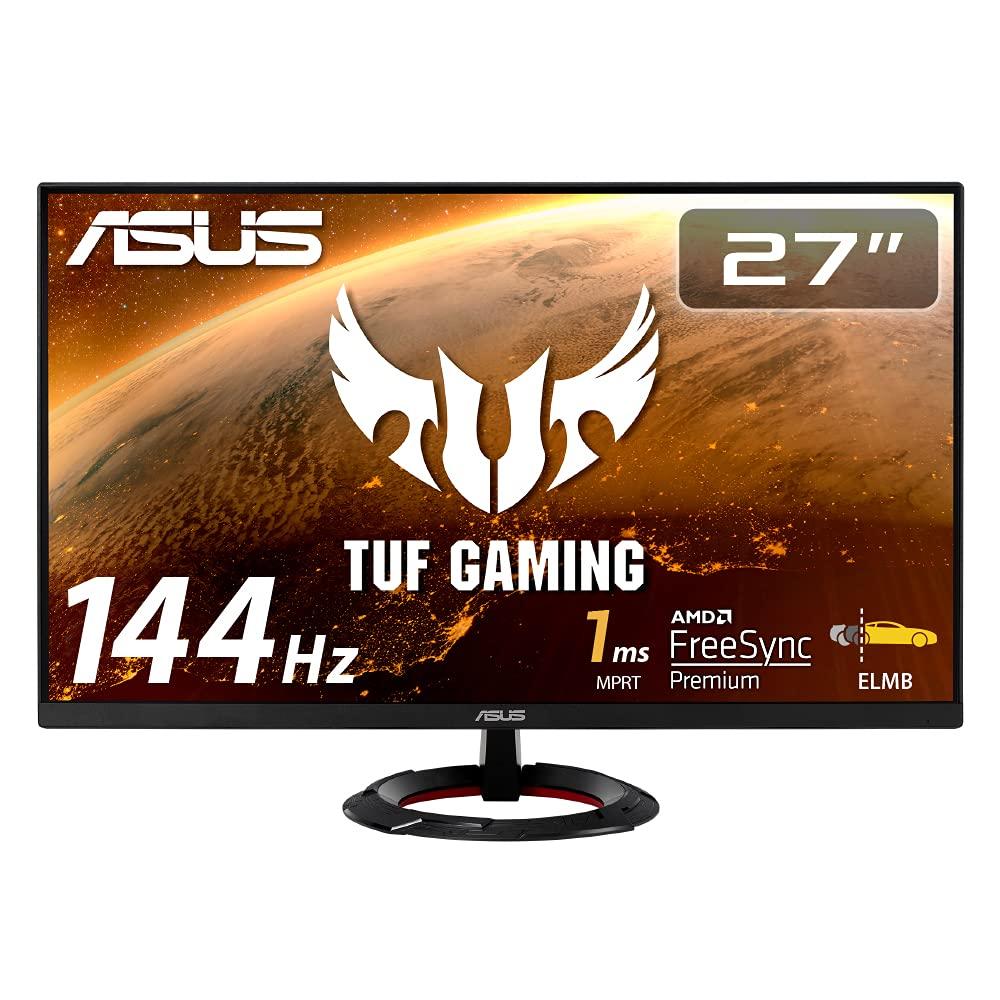Asus Tek TUF Gaming Gaming Monitor VG279Q1R 27 Inch Full HD IPS 144Hz 1ms HDMI X 2 DP ELMB Stereo Speakers Adaptive-sync 2W+2W