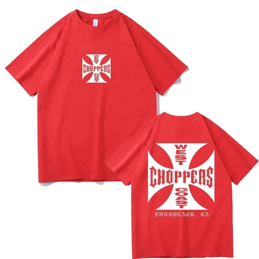 Летняя Модная Футболка Женская West Coast Choppers Принт Футболка Повседневная С Коротким Рукавом Круглый Вырез Футболка Винтажная Одежда Футболка