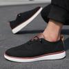 Lightweight Men'S Casual Shoes Breathable Knitted Mesh Casual Shoes Fashionable Trendy Anti Slip Flat Walking Shoes Sizes 39-46