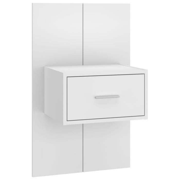 VidaXL Headboard with Cabinets White Engineered Wood 3115724