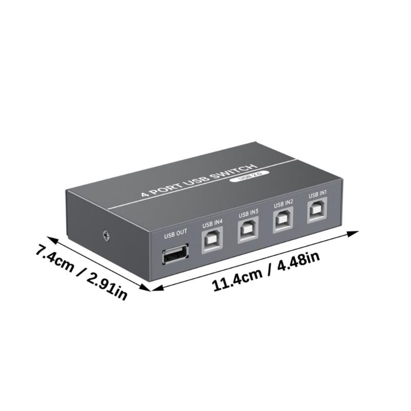 Переключатель USB для компьютера 4-го класса Безопасные игровые клавиатуры