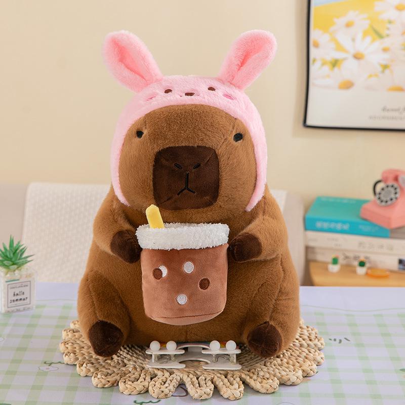 New Capybara Plush Doll: Internet Sensation Milk Tea Capybara for Children's Gift