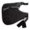 Coach Hamptons 28 Adjustable Handle Built-In Card Slot Denim Slouch Bag Tote Shoulder Bag Large Women Bags Black CW647-LHBLK