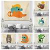 Cartoon Animals Simple Decorative Tapestry Home Wall Living Room Office Decorative Tapestry
