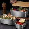Ланч-бокс в японском стиле Bento с деревянной крышкой, контейнер для хранения свежих продуктов, переносной органайзер для еды для детей и школьников