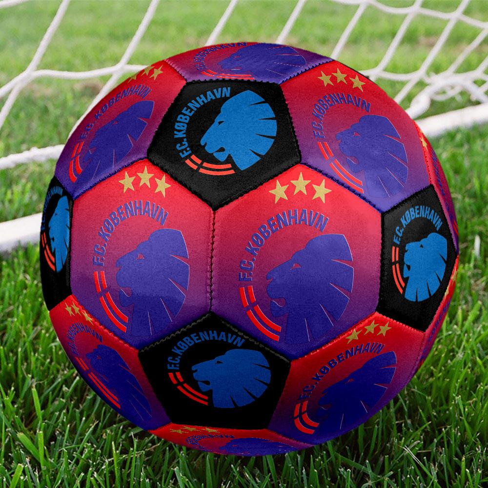 FC Copenhagen football club Indoor Size 5 Soccer Ball Colorful Machine Stitched PVC Competition Ready Durable High-Bounce