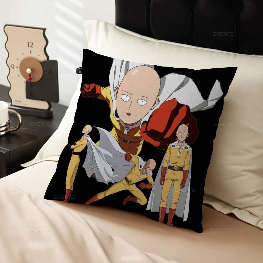 Anime O-One P-Punch Man Personalized Picture Text Home Decorative Pillows Household Gifts 45X45Cm