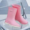 Women's Mid-Tube Lightweight Waterproof Rain Boots - European & American Fashion