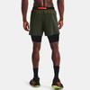Under Armour Anywhere Breathable Two-In-One Running Straight Leg Casual Shorts Men Shorts Baroque-Green 1366509-310