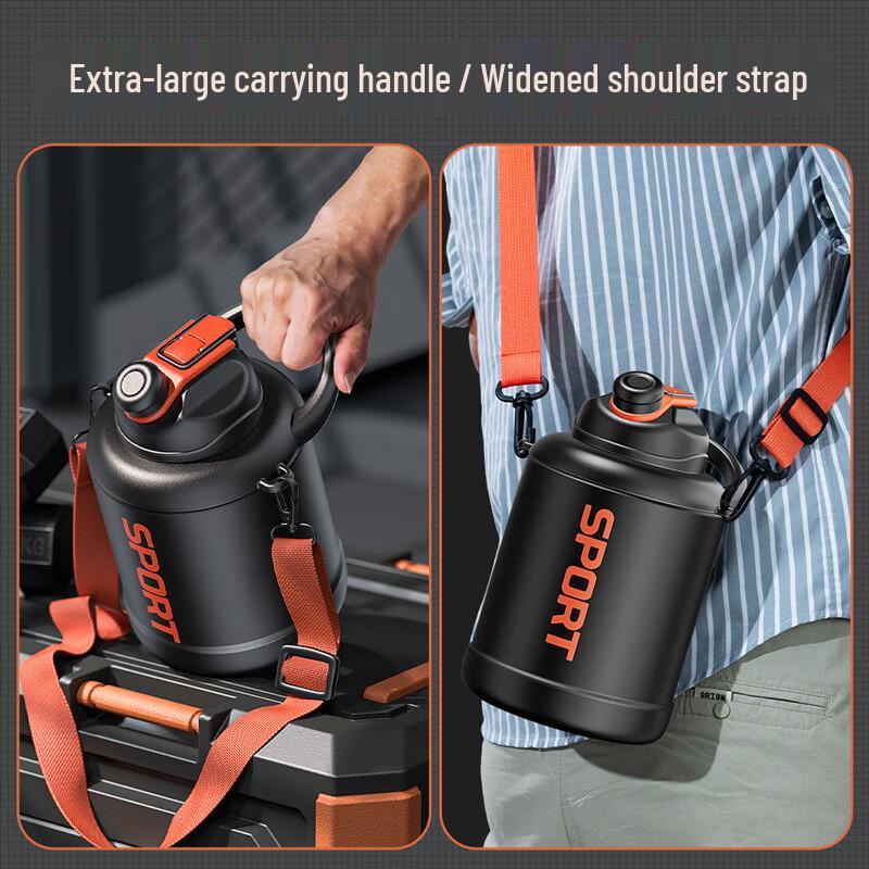 Бутылка для воды для занятий спортом на открытом воздухе большой вместимости