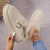 Fashion Snow Boots Women Winter New Cashmere Warm Thick Soles Without Heel-covered Hair Half Slipper Cotton Shoes Cashmere Warm Boots