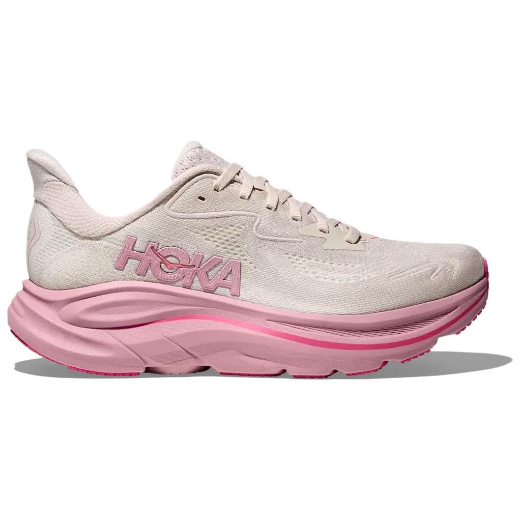 HOKA One One Clifton 10 Модные Удобные Нескользящие Прочные Кроссовки с Низким Верхом Унисекс Кроссовки для Бега Розовый 1162031-RMD